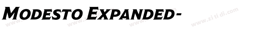 Modesto Expanded字体转换